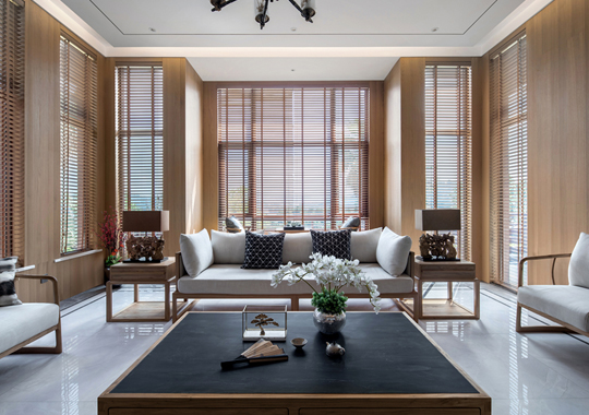 千島湖度假村 別墅裝修 現(xiàn)代原木風格 大宅高端裝修 